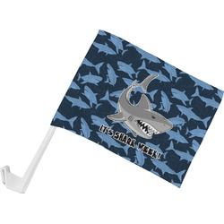 Sharks Car Flag - Small w/ Name or Text
