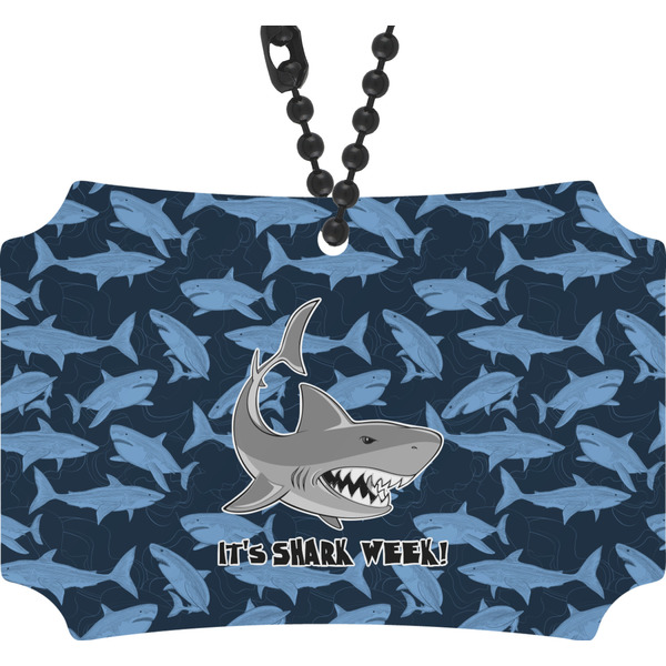 Custom Sharks Rear View Mirror Ornament w/ Name or Text