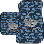 Sharks Car Floor Mats Set - 2 Front & 2 Back w/ Name or Text