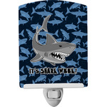 Sharks Ceramic Night Light w/ Name or Text