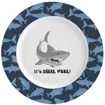 Sharks Ceramic Dinner Plates (Set of 4) (Personalized)