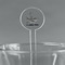 Sharks Clear Plastic 7" Stir Stick - Round - Main