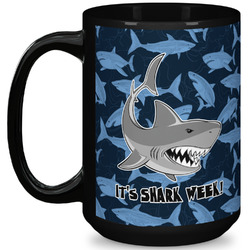 Sharks 15 Oz Coffee Mug - Black (Personalized)