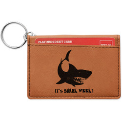 Sharks Leatherette Keychain ID Holder (Personalized)