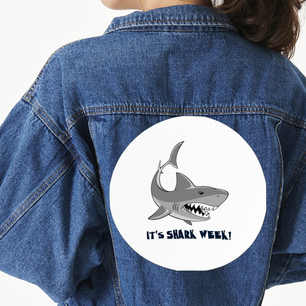 Custom Sharks Twill Iron On Patch - Custom Shape - 3XL (Personalized)