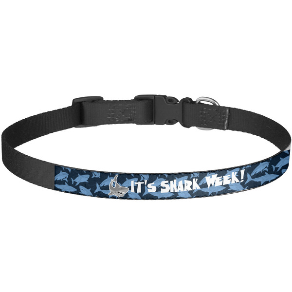 Custom Sharks Dog Collar - Large (Personalized)