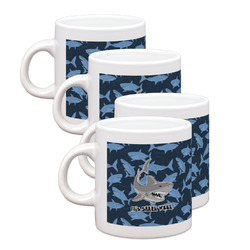 Sharks Single Shot Espresso Cups - Set of 4 (Personalized)