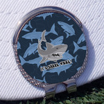 Sharks Golf Ball Marker - Hat Clip