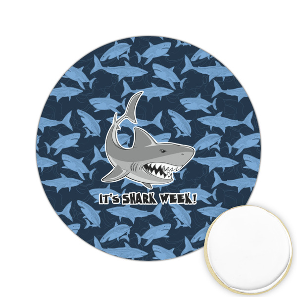 Custom Sharks Printed Cookie Topper - 2.15" (Personalized)