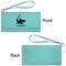 Sharks Ladies Wallets - Faux Leather - Teal - Front & Back View