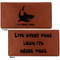 Sharks Leather Checkbook Holder Front and Back