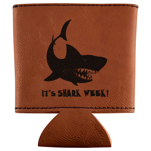 Custom Sharks Leatherette Can Sleeve (Personalized)