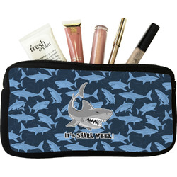 Sharks Makeup / Cosmetic Bag - Small w/ Name or Text