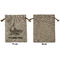 Sharks Medium Burlap Gift Bag - Front Approval