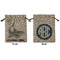 Sharks Medium Burlap Gift Bag - Front and Back