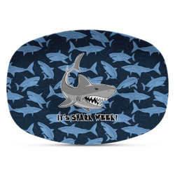 Sharks Plastic Platter - Microwave & Oven Safe Composite Polymer (Personalized)