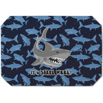 Sharks Dining Table Mat - Octagon (Single-Sided) w/ Name or Text