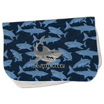 Sharks Burp Cloth - Fleece w/ Name or Text