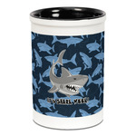 Sharks Ceramic Pencil Holders - Black