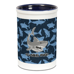 Sharks Ceramic Pencil Holders - Blue