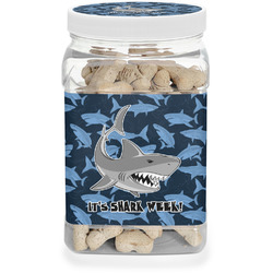 Sharks Dog Treat Jar w/ Name or Text
