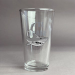 Sharks Pint Glass - Full Color Logo (Personalized)