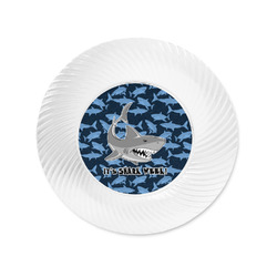 Sharks Plastic Party Appetizer & Dessert Plates - 6" (Personalized)