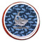 Sharks Printed Icing Circle - Large - On Cookie