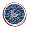 Sharks Printed Icing Circle - Medium - On Cookie