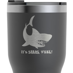 Sharks RTIC Tumbler - Black - Engraved Front & Back (Personalized)