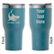 Sharks RTIC Tumbler - Dark Teal - Double Sided - Front & Back