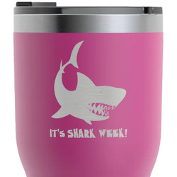 Sharks RTIC Tumbler - Magenta - Laser Engraved - Double-Sided (Personalized)