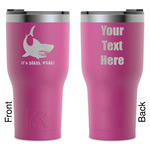 Sharks RTIC Tumbler - Magenta - Laser Engraved - Double-Sided (Personalized)