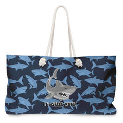 Sharks Large Tote Bag with Rope Handles (Personalized)