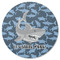 Sharks Round Coaster Rubber Back - Single