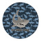 Sharks Round Linen Placemats - FRONT (Double Sided)