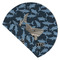 Sharks Round Linen Placemats - Front (folded corner double sided)