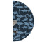 Sharks Round Linen Placemats - HALF FOLDED (double sided)