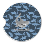 Sharks Sandstone Car Coaster - Single (Personalized)