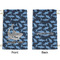 Sharks Small Laundry Bag - Front & Back View