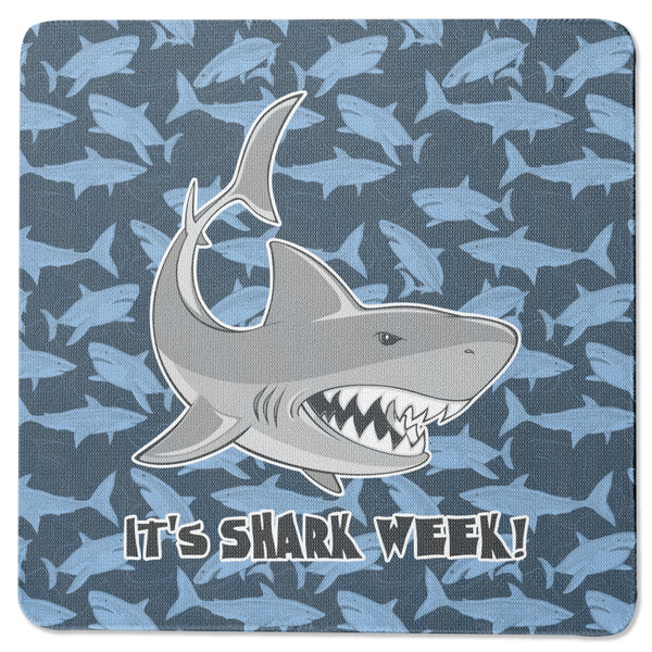 Custom Sharks Square Rubber Backed Coaster w/ Name or Text