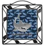 Sharks Square Trivet w/ Name or Text