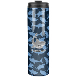 Sharks Stainless Steel Skinny Tumbler - 20 oz (Personalized)