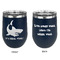 Sharks Stainless Wine Tumblers - Navy - Double Sided - Approval