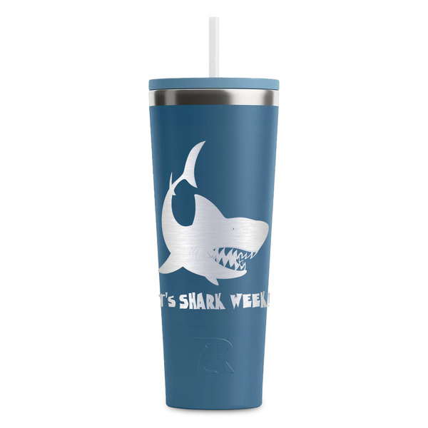 Custom Sharks RTIC Everyday Tumbler with Straw - 28oz (Personalized)