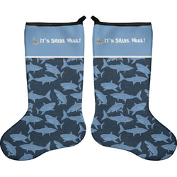 Sharks Holiday Stocking - Double-Sided - Neoprene (Personalized)