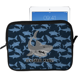 Sharks Tablet Case / Sleeve - Large w/ Name or Text
