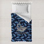 Sharks Toddler Duvet Cover w/ Name or Text