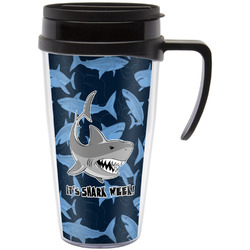 Sharks Acrylic Travel Mug with Handle (Personalized)