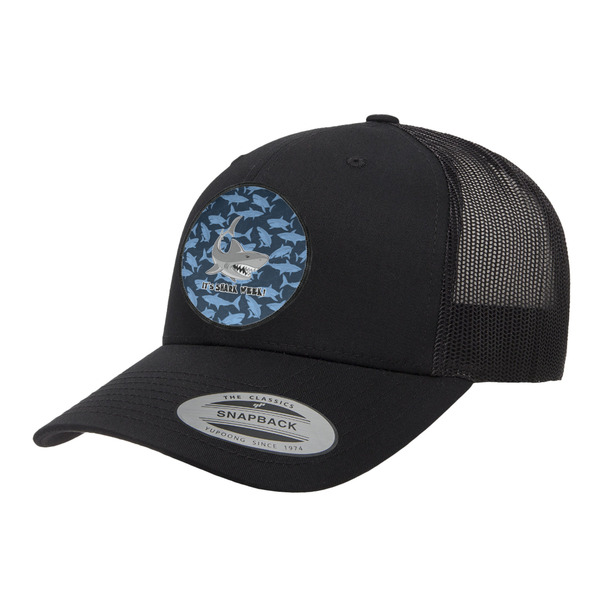 Custom Sharks Trucker Hat - Black (Personalized)